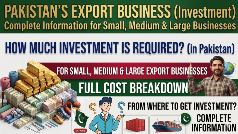 How Much Investment is Needed to Start an Export Business in Pakistan?